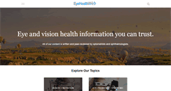 Desktop Screenshot of eyehealthweb.com