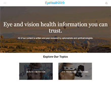 Tablet Screenshot of eyehealthweb.com